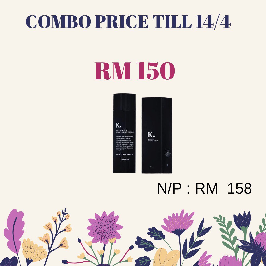 Here i will make a thread untuk pakej harga combo yg ada!