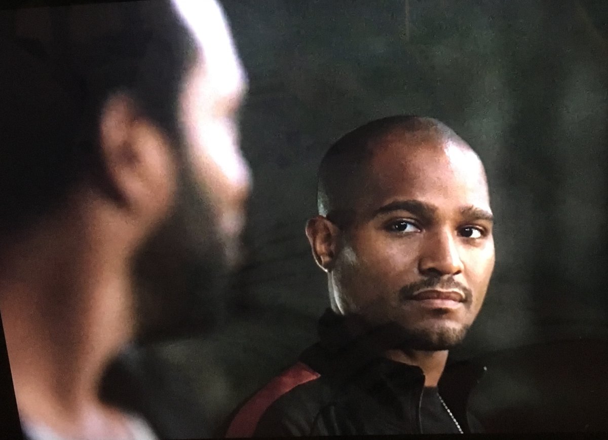 As we pan across to Omar looking out at the water, we see a tattered poster for Frank Sobotka! Nice.Marlo watching the trial. Still a terrifying blank.Carver goes to Dennis' gym, sees more of a kindred spirit than Herc...?