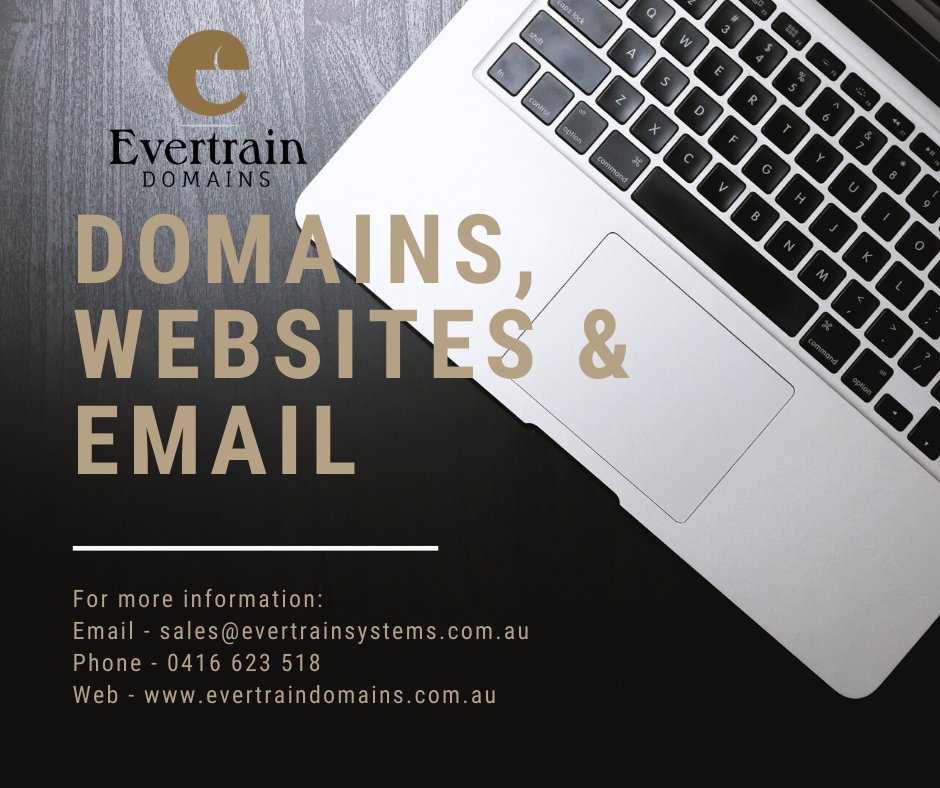 Introducing Evertrain Domains, a single point for you to register, build and maintain your business website. We have competitive prices, great support and we can even do all the work for you.
evertraindomains.com.au 
Contact us to find out more!
