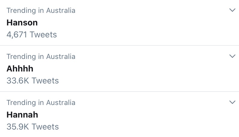 Australians making the most random thing trend a saga: