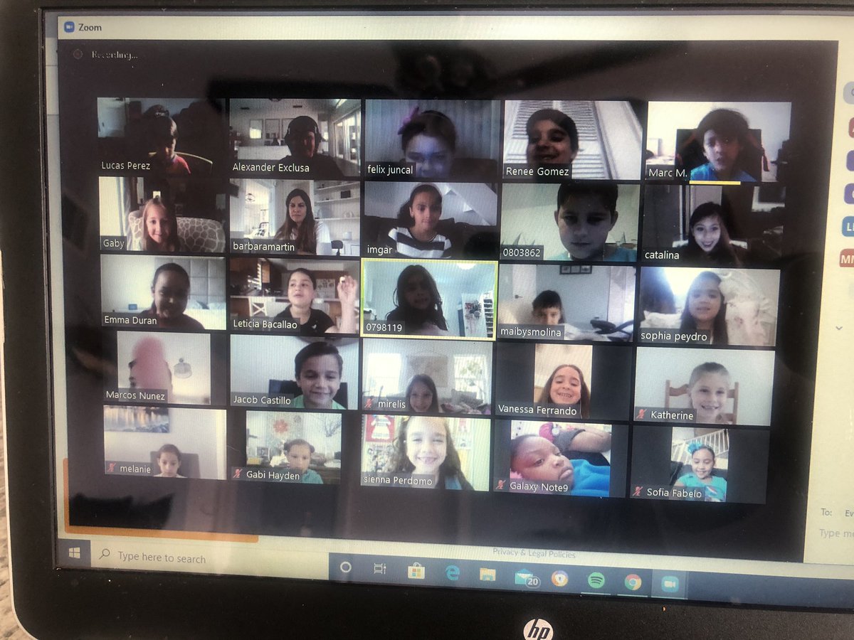 anamare19's tweet photo. Zooming with my 1st graders. How I miss these little ones!! @MiamiLakesK8 @MiamiSup @MDCPSNorth @MDCPS @MiamiCAO @NROSup @MiamiLakesNews @MLK8PTSA https://t.co/SbuVk74KLX