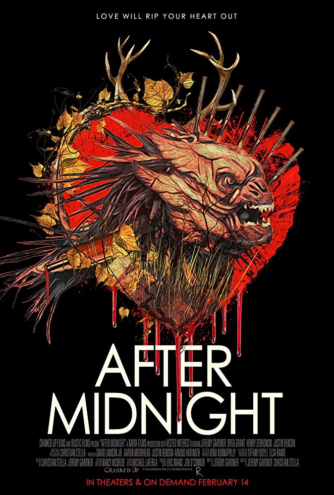  #AfterMidnight (2020) A really meh and sometimes boring movie tbh, it does have some style but idk it felt unfocused and trying to tell 2 stories, the cast is fine and does a good job. The special effects are good for being so low budget but idk felt really a waste.