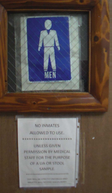 Incarcerated people aren't allowed to wash their hands at the medical clinic