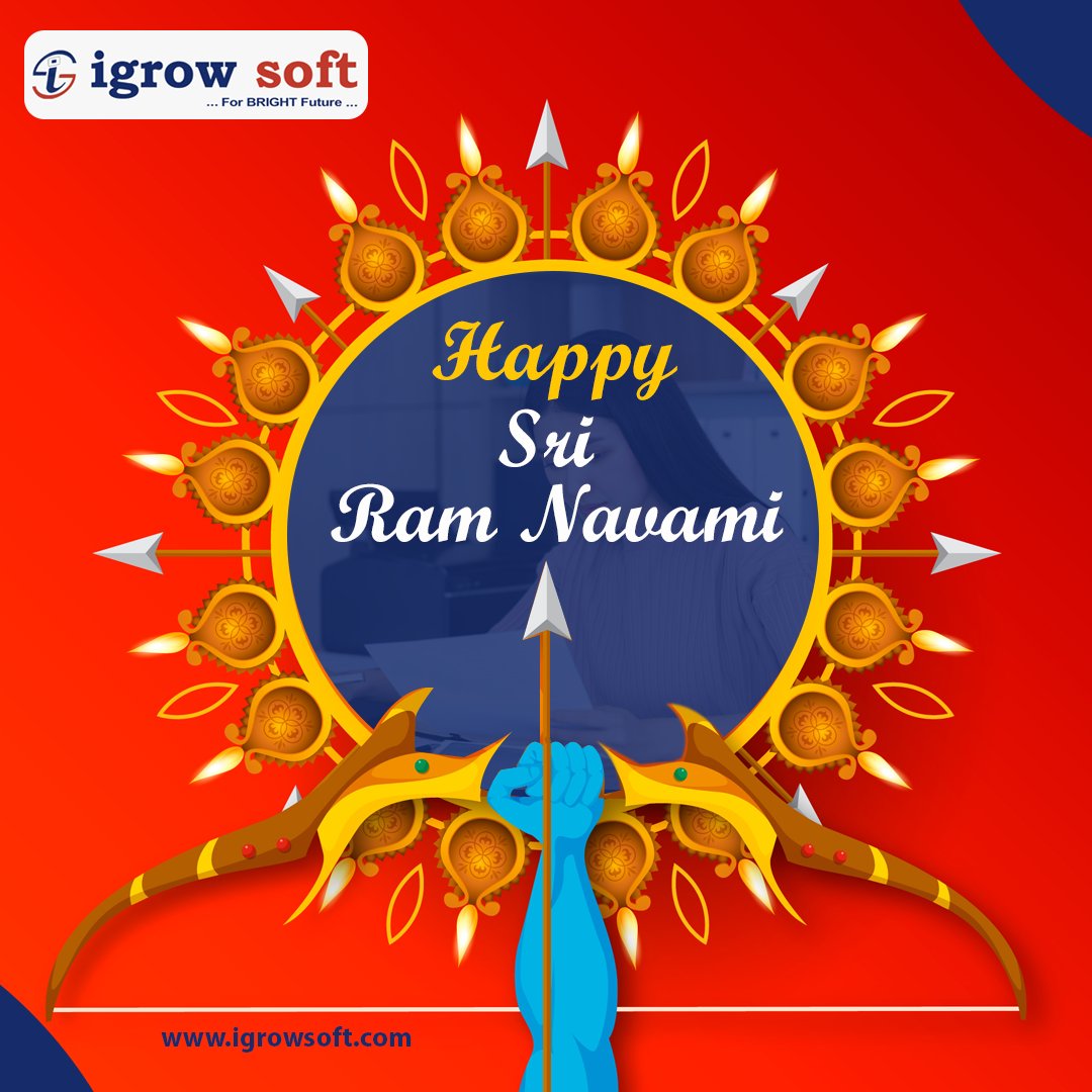 igrowsofthyd's tweet photo. This Ram Navami, may Lord Rama shower his blessings on you and bring you success and happiness!

#IgrowSoft #SAP #Ramnavami #Ramayana #Ram #HyderabadLockdown https://t.co/wbLxo4hQXz