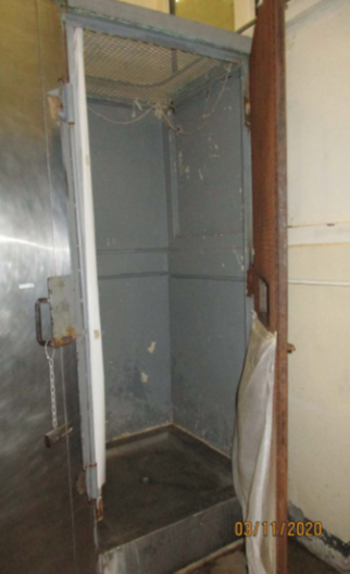 These are the showers that the seriously mentally ill people in the Kasson mental health unit use to clean themselves.