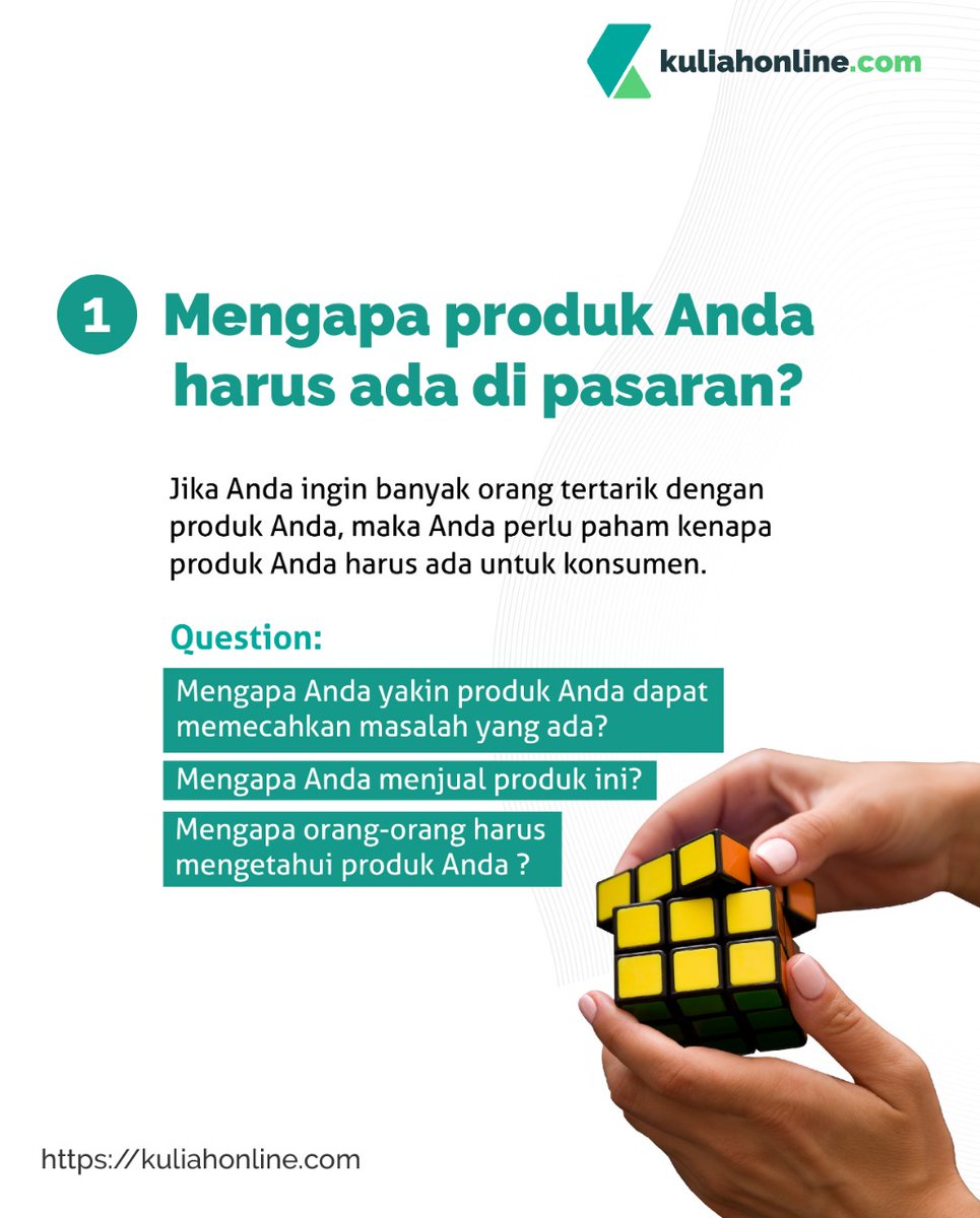kuliahonlinecom's tweet photo. Beberapa strategi yang bisa dilakukan saat merancang produk bisnis.

Di kondisi sekarang, gak ada salahnya gunakan waktu untuk berpikir ulang merancang produk bisnis Anda.

Yang tertarik belajar di https://t.co/vEdlRMJU1R silahkan RT. Siapa tau beruntung dapat kode kupon gratis. https://t.co/cD9d1KWbLX