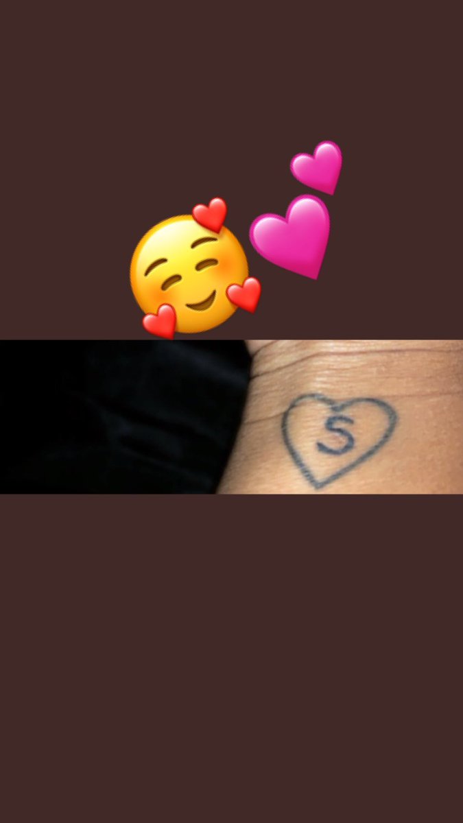 So Fast Forward To MAY She Got My Daughter Name Tatted (Cant Find The Picture) And An S Inside of the matching Heart Her And Y Got Together 