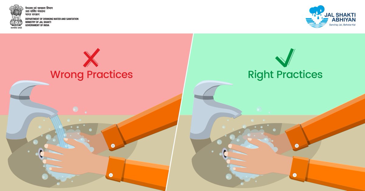Keeping in mind the current situations, it is critical to frequently wash your hands with soap. However, do not forget to turn off the tap when not in use. Effective usage of #water is important.