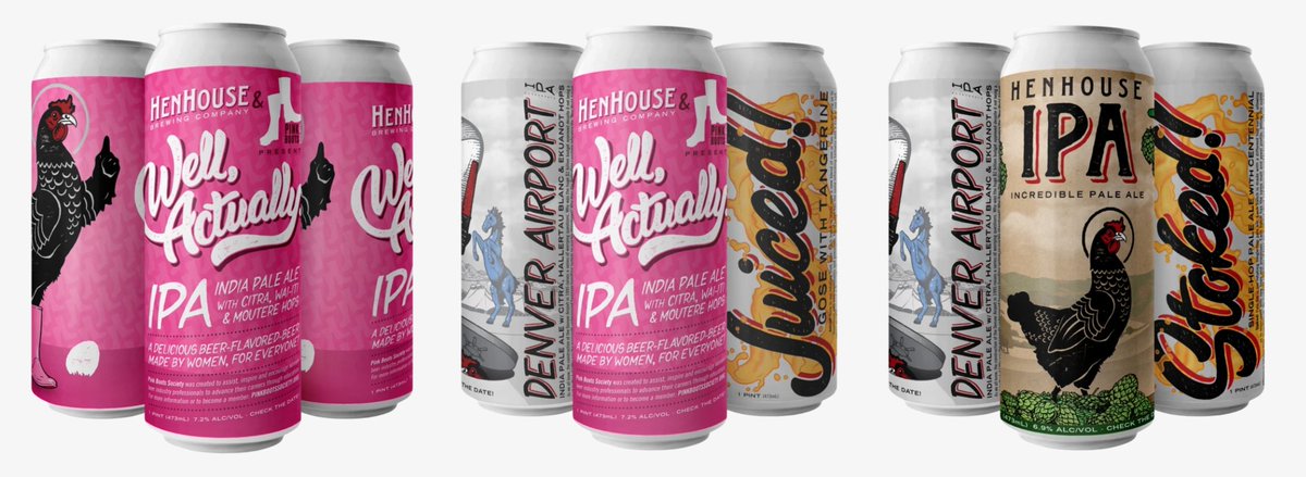 HenHouse Brewing ( @HenHouseBrewing) in Sonoma County has a high standard of excellence and is offering shipments of top-flight hazy IPAs and other winners for just a few buck-bucks (pun intended). Order here >>>  https://henhouse-brewing.myshopify.com/ 