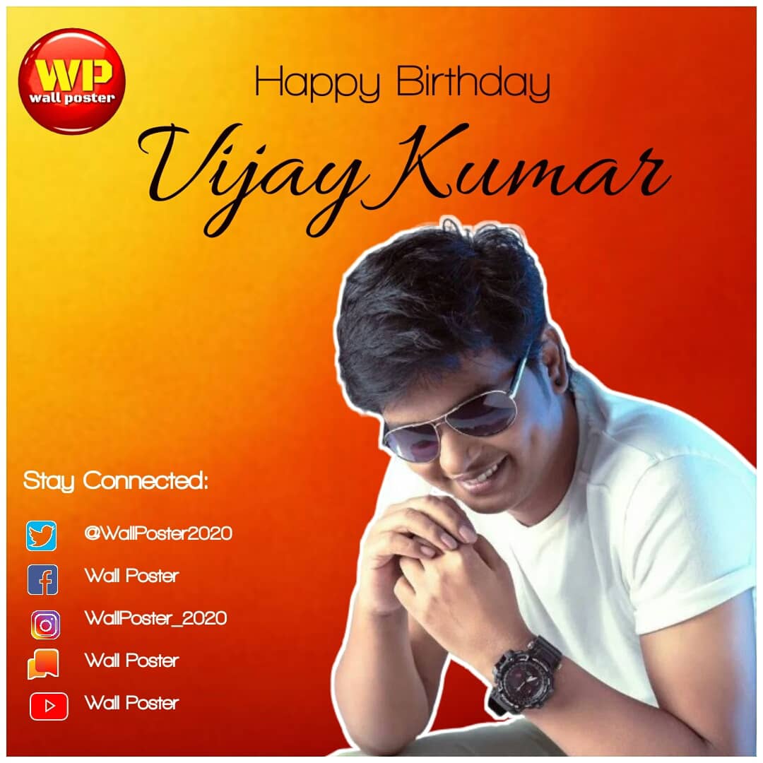 Happy Birthday To Most Talented Director <a href="/Vijay_B_Kumar/">Vijay Kumar</a> 🤩🤩

Have a Happy and successful life ahead 💐🎉

#HbdDirVijayKumar