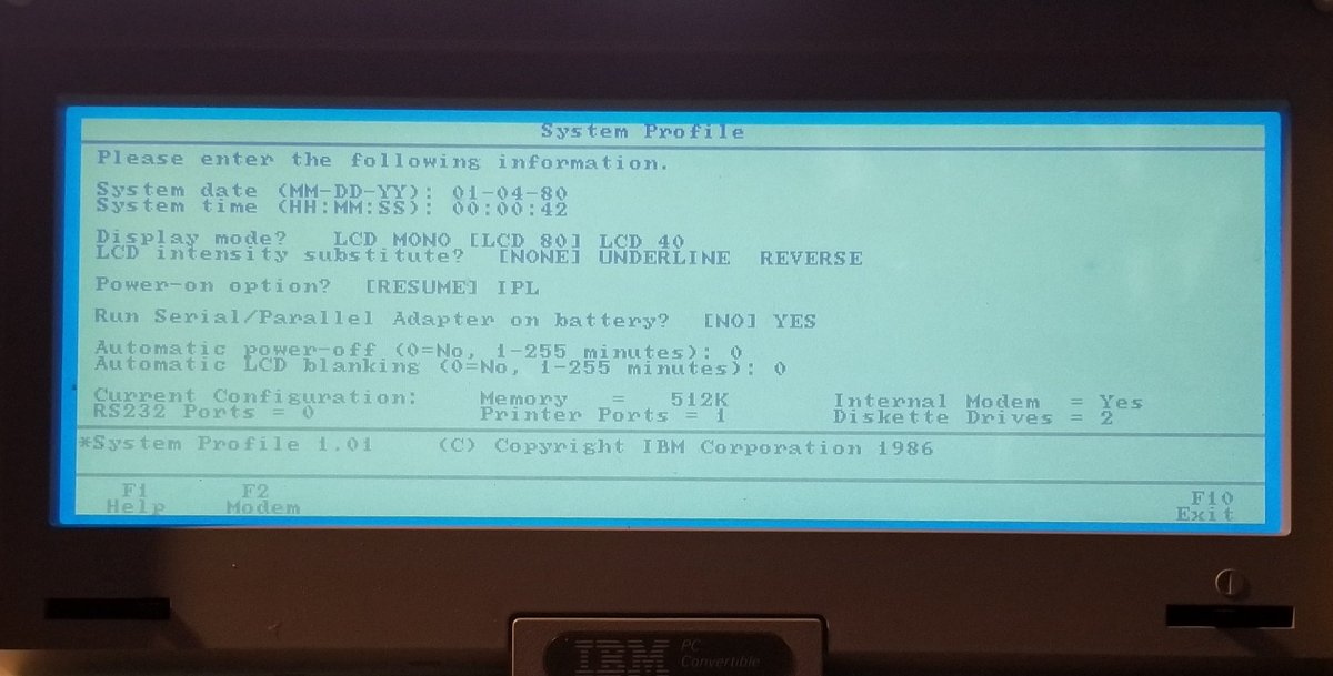 Yep! it turns on too.Although the power connector seems to be EVEN FARTHER BACK, somehow. Same amount of RAM (512k), same dual-disks, same modem, just with PRINTER.