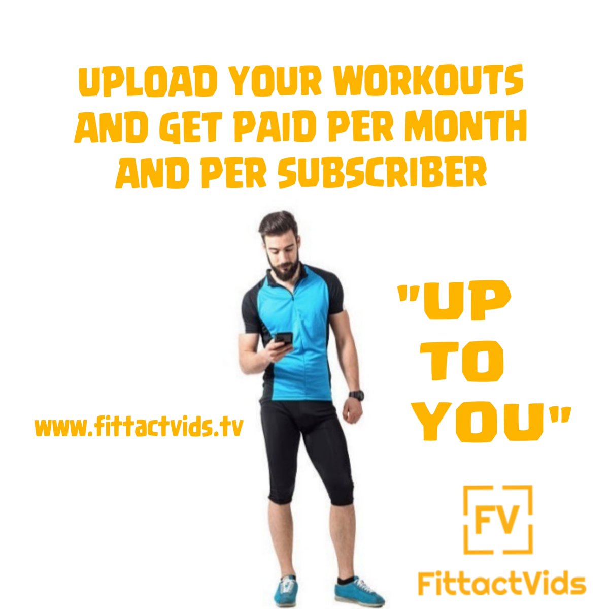 Don't just post for likes post and get paid too, "per subscriber and per month" "You deserve it"  fittactvids.tv