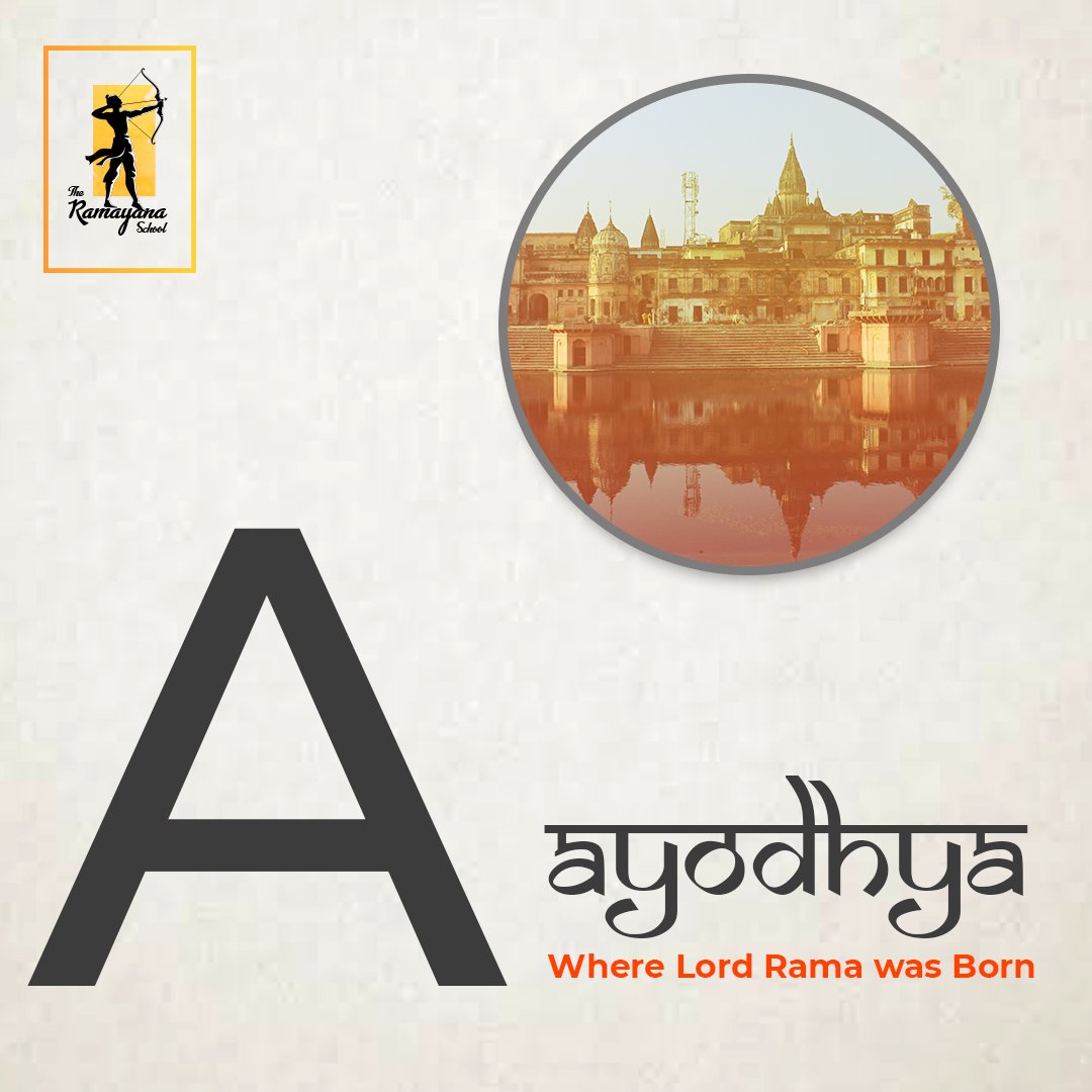 Teach kids ABCD, the Ramayana Way !Now A is not only for Apple, A is also for AyodhyaSource: @RamayanaSchool  #Ramnavmi  #राम_नवमी  #HappyRamNavami