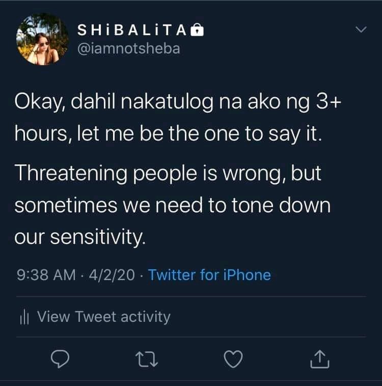 helloimsabbi's tweet image. "Brayt man kaya mo?"I'll  leave it her. ctto #YesToABSCBNShutDown #OUSTDUTERENOW #No #SupportOurPresident #istandwiththepresident