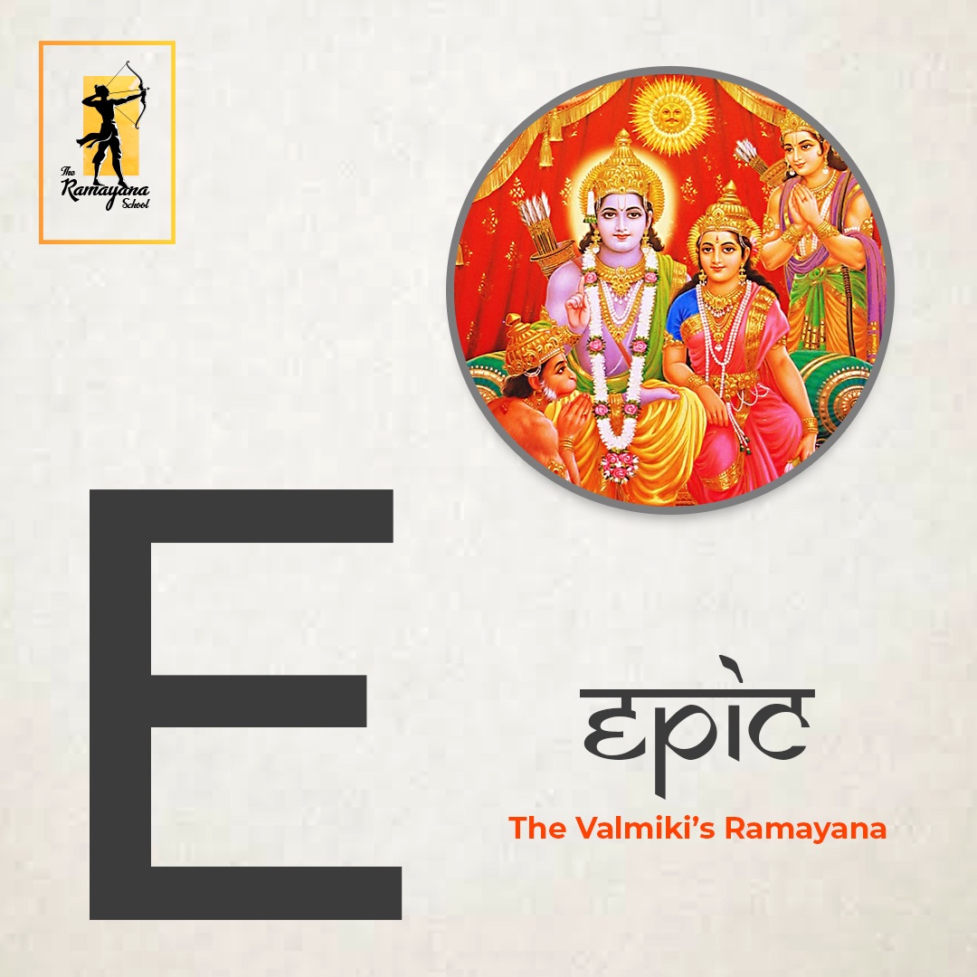 Teach kids ABCD, the Ramayana Way !Now E is not only for Elephant, E is also for EpicSource: @RamayanaSchool  #Ramnavmi  #राम_नवमी  #HappyRamNavami