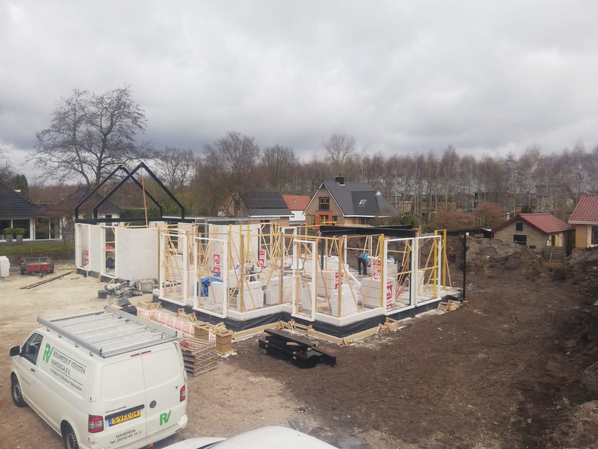 Hierbij een mooie update van een nieuwbouw woning waar wij aan het werk zijn 😄