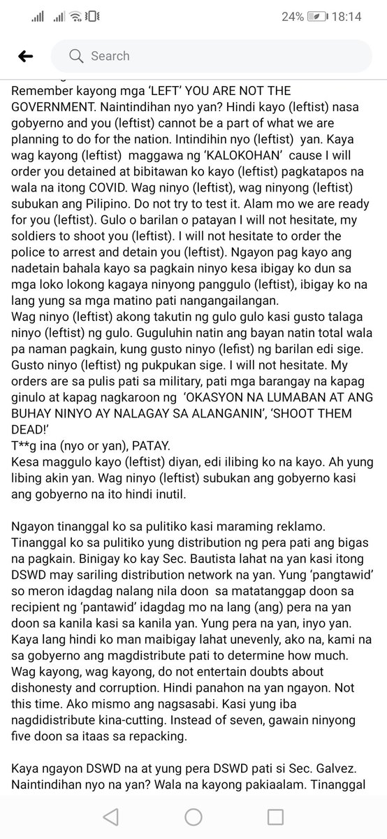 bhestmhakulets's tweet photo. Hi may mga kaibigan ka bang nag #OUSTDUTERTENOW? or isa ka din ba dun? Hehe don't worry di naman ako makikipag away. I just want lang na fair dapat lahat. Baka kasi di talaga napanood ang speech ni PRES. Digz. So pinanood ko ulit at tinype ko verbatim ang speech ni pres para sa https://t.co/YWX0jA91CV