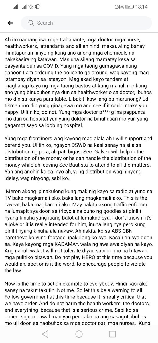 bhestmhakulets's tweet photo. Hi may mga kaibigan ka bang nag #OUSTDUTERTENOW? or isa ka din ba dun? Hehe don't worry di naman ako makikipag away. I just want lang na fair dapat lahat. Baka kasi di talaga napanood ang speech ni PRES. Digz. So pinanood ko ulit at tinype ko verbatim ang speech ni pres para sa https://t.co/YWX0jA91CV