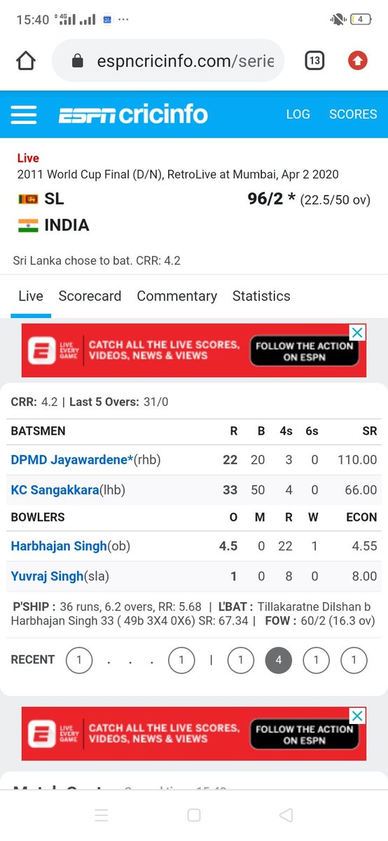 MadushaDsilva's tweet photo. Indians are having their own fun 😂 Hope we will get to see a RetroLive of 2014 T20 WC final on 6th of April too 😉 @ESPNcricinfo https://t.co/cJ5uUJ38FV