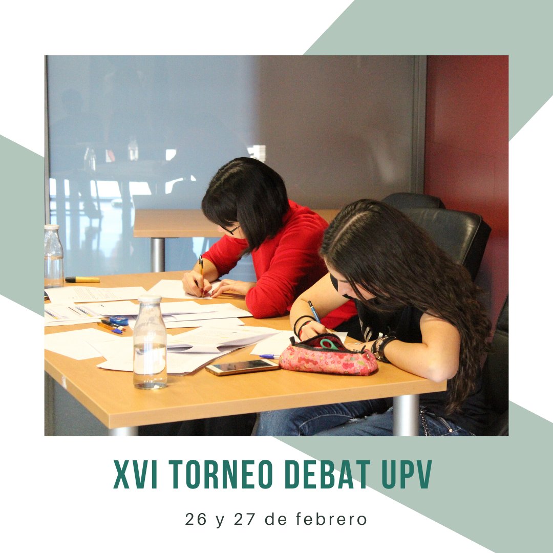 XVI TORNEO DE DEBAT UPV

A finales de febrero se celebró la decimosexta edición del torneo. Fue un placer ver debatir a todos los equipos que hacen posible, junto con la organización, llevar adelante dicha iniciativa año tras año. 

¡Hasta la próxima!