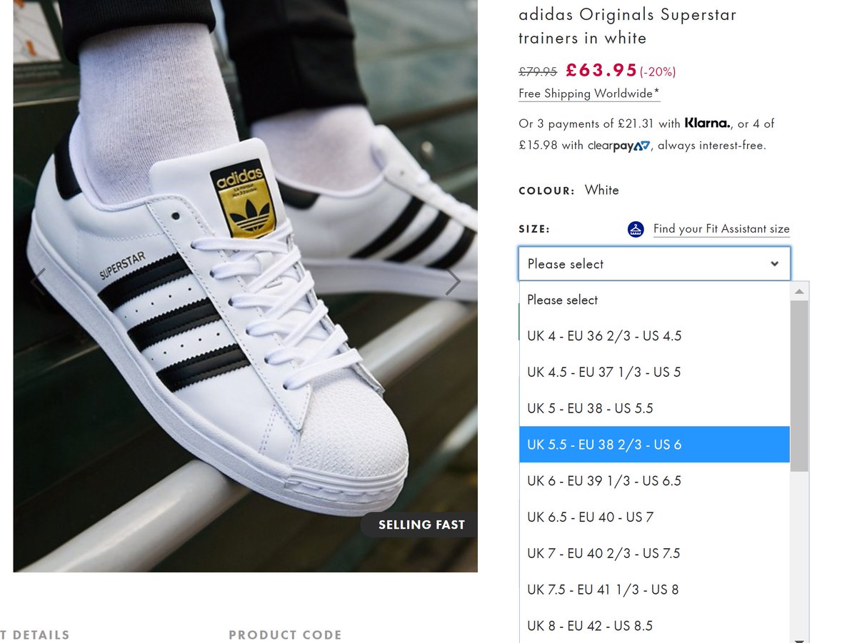 adidas klarna