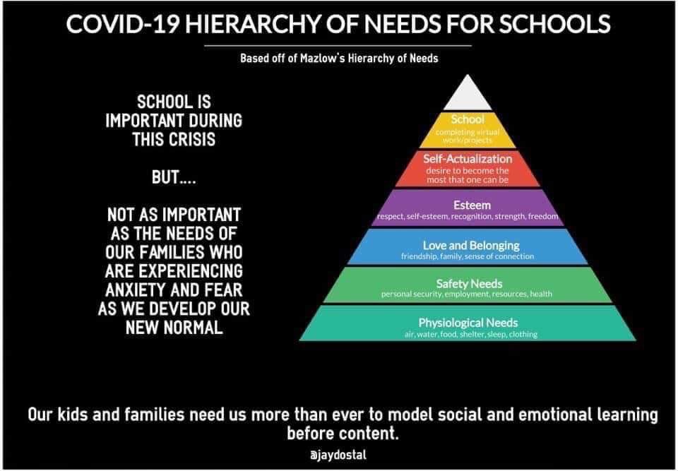 I know all students are being impacted by these challenging times, but the school dependent students are a huge concern of mine. School dependent students rely on the school for so much more than learning and teaching.