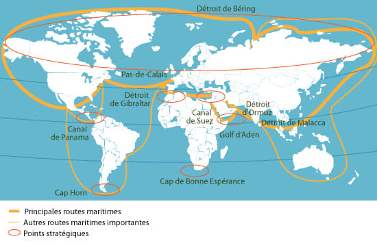 Les îles Falkland offrent aussi un emplacement stratégique.Au carrefour d'une route commerciale importante, elles sont un point d'ancrage idéal pour le Royaume-Uni près du continent émergent sud-américain.