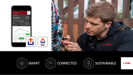 NIBEEnergy's tweet photo. New #myUplink allows remote commissioning on a mobile device so installers can access all menus, reducing the need for face to face visits.
#VIPInstaller #NIBEinstaller #NIBEknowledge #NIBE #HeatPumps #NIBESmart #Sustainability #NIBESSeries https://t.co/8ONaIRTWFj