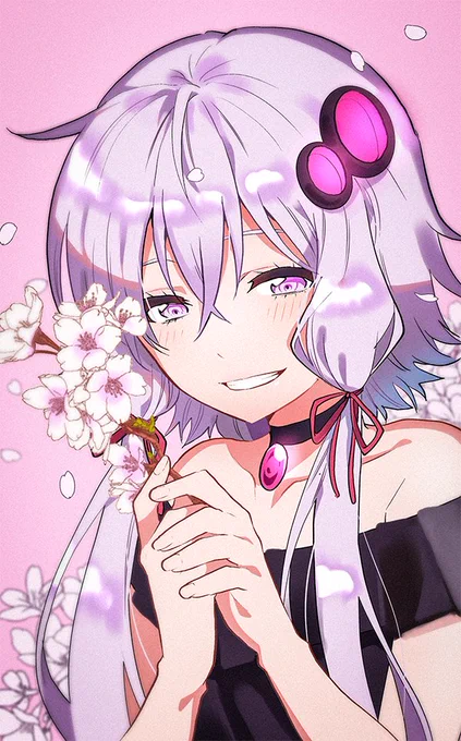 桜と結月ゆかり 
