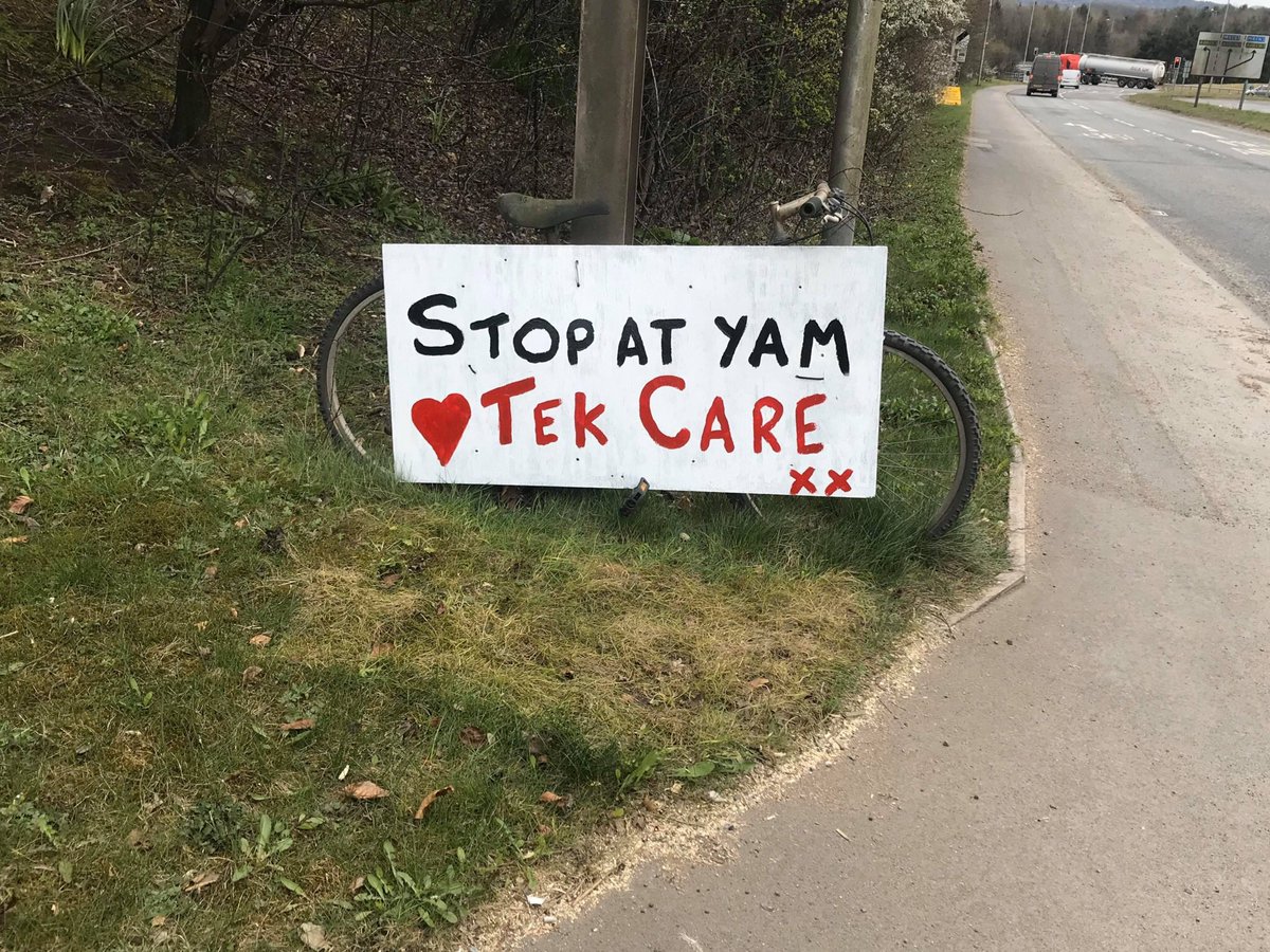 MadSav's tweet photo. Getting the message across Cumbrian style https://t.co/D4ti5ezeCb