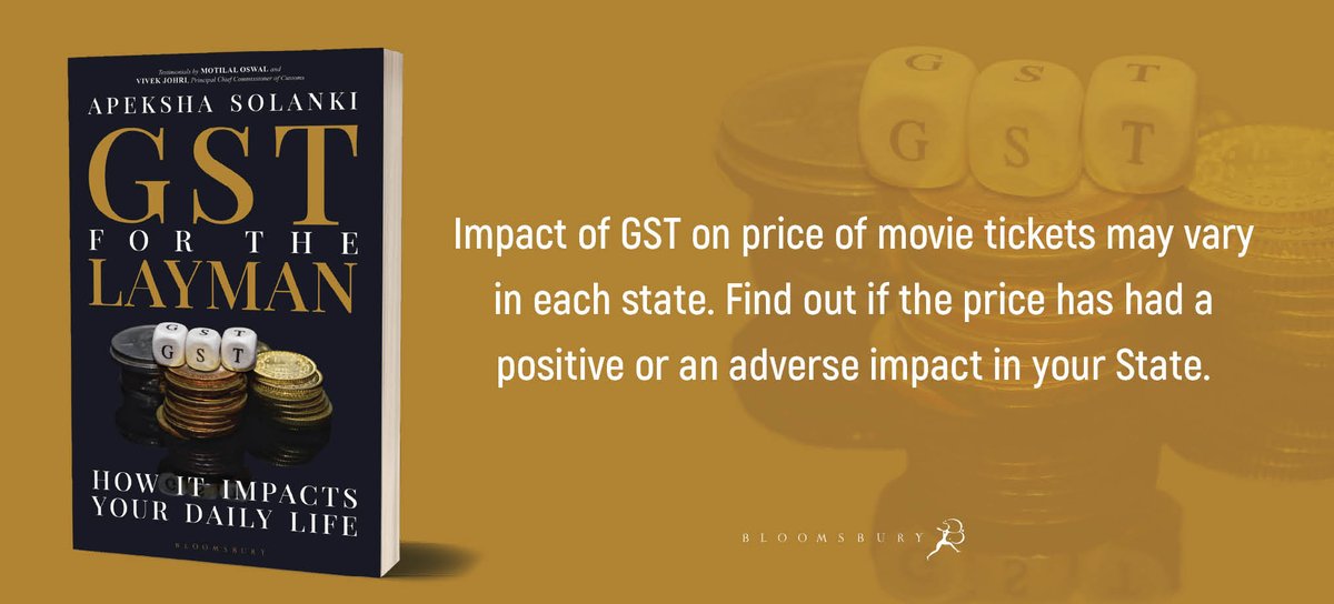 BloomsburyIndia's tweet photo. Find out answers to these and many more such daily-life encounters in #GSTForTheLayman which outlines the basics of the GST law & reveals the impact of this particular tax on various elementary issues, scenarios and industries that one comes across in everyday life. https://t.co/ZRnUWFzie8
