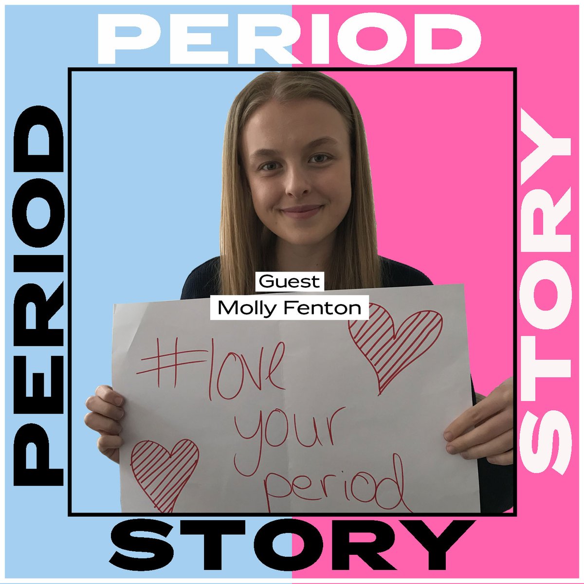 LOVE YOUR PERIOD // On the latest episode of <a href="/periodstorypod/">Period Story Pod</a>, I was so pleased to speak to Molly Fenton, the 17 year old Welsh campaigner who started a movement to help people love periods, called aptly, the <a href="/LoveYourPeriod1/">Love Your Period Campaign</a> campaign. #periodstory #firstperiodstory