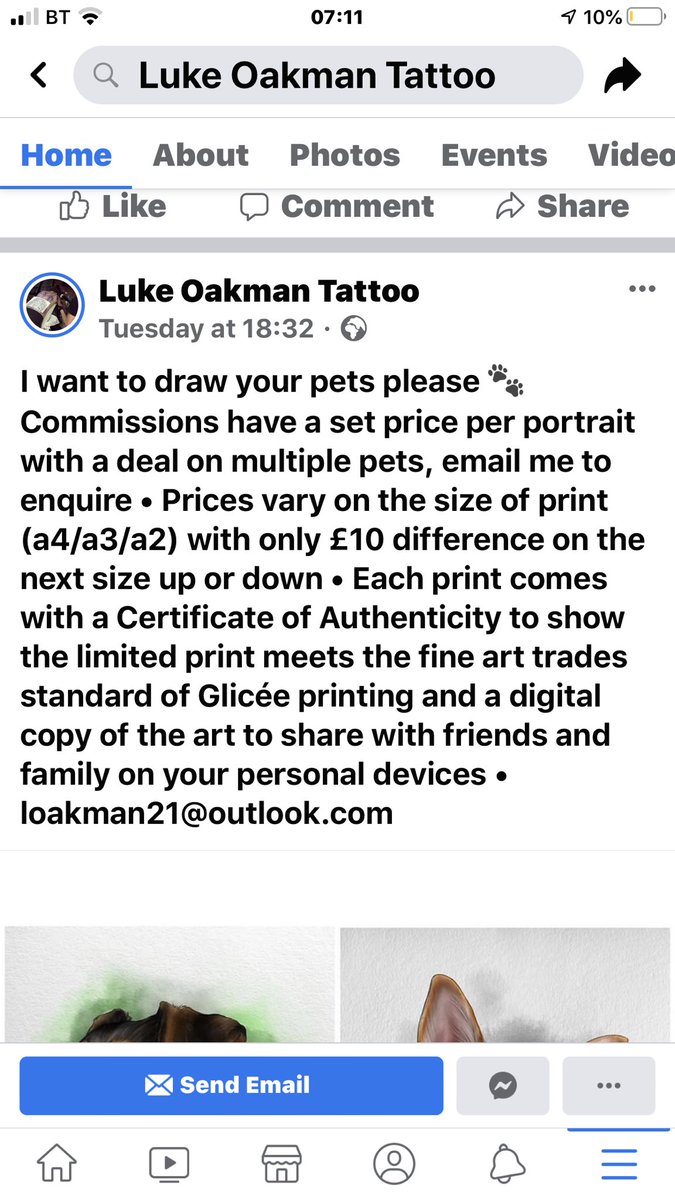 Deborah61067's tweet photo. Look at these amazing paintings  our son in law who is an un working tattoo artist diversifying his talents to make a living .... @piersmorgan @RealPOGDogs @AlanDavies @ProfNoelFitz https://t.co/TWSDfDr1jW