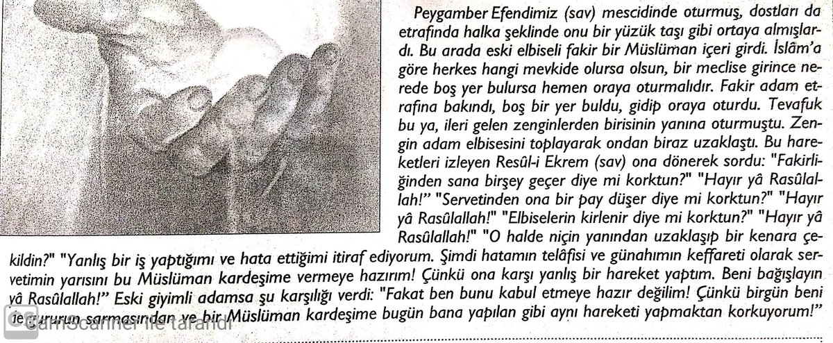 MelihHaban's tweet photo. Peygamber Efendimizin (sav) fakirden uzak durmaya çalışan zengin adama sormuş olduğu ibret verici sorular ve insanı düşünmeye sevkeden  bir sahne. https://t.co/7VgcjwNccC