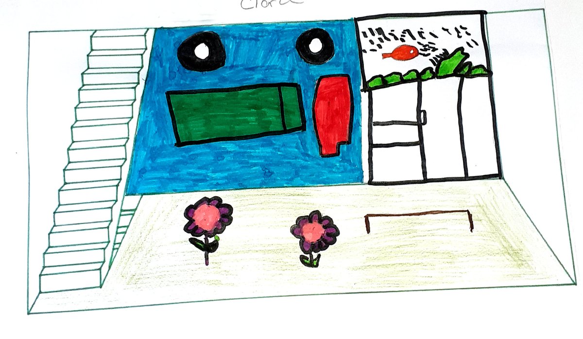 #coronamaison
Clara de l'Institut médico-éducatif de St Jeannet nous fait profiter de son dessin
