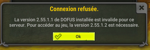 L2P_GUYS's tweet photo. @DOFUSfr Ah ! Bon, il est temps d'allez dormir finalement. (Et le launcher ne met pas à jours automatiquement ni manuellement vers la 2.55.1.2) Y'a plus qu'à attendre :) https://t.co/2UhpkKINSs