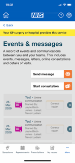 LexyFarrow's tweet photo. @Connectnotts have gone live with #NHSApp and @patientsco integration for online consultations and message 🎉 the first PHR to integrate with the App. In two weeks care plans, self care hub, appointments and library all available #nhsapp #digitalhealth #NottsNHSAppClub https://t.co/I2cPzdjV2M