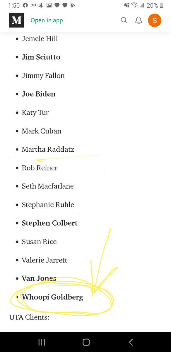 I'm going to keep adding info to this thread. Take a look at the list of people represented by the CAA, read this article, &check out how slanted the remarks have been from them FOR Biden (who is also rep by CAA).  #WeNeedBernie this corruption runs DEEP. https://bit.ly/39BRgbl 