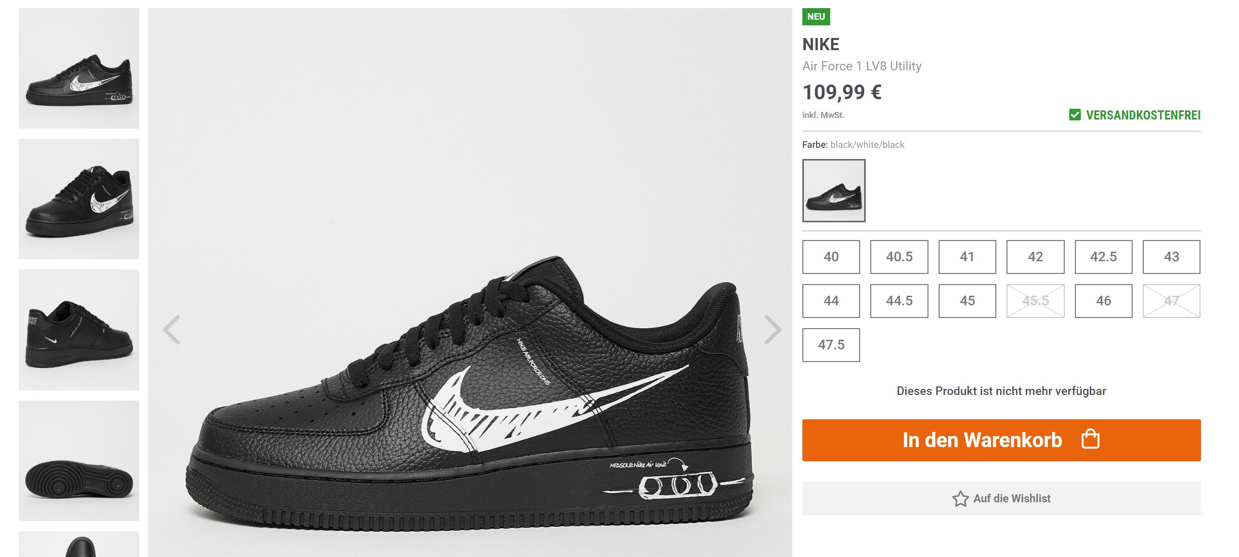MoreSneakers.com on Twitter: "EU ONLY : Nike Air Force 1 'Black' – Sketch Pack RESTOCK on Snipes EU =&gt;https://t.co/xDVgmN79CR Twitter