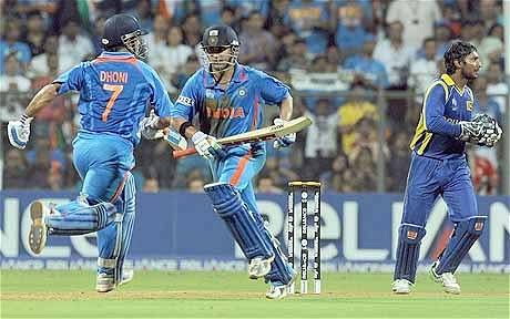 The PartnershipDhoni cuts the ball to cover, Gambhir nudges the ball the backward point. Dhoni drives, Gambhir drives. Dhoni pulls, Gambhir pulls. There wasn't a shot in the cricket book that was not exploited by the two players who deserved a hundred each. 11/n