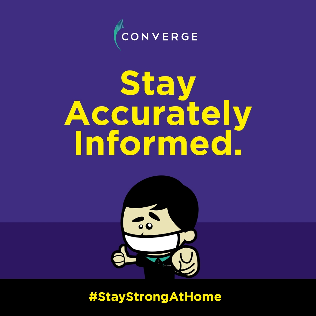 ConvergeSupport's tweet photo. Make sure that you get your updates only on credible sources!
Department of Health (DOH): https://t.co/N6Ms3WUFHz
World Health Organization (WHO): https://t.co/T8UZQKfHnN
Global Spread Map: https://t.co/T8AgsO3yYv
#StayStrongAtHome https://t.co/dBTzR6quho