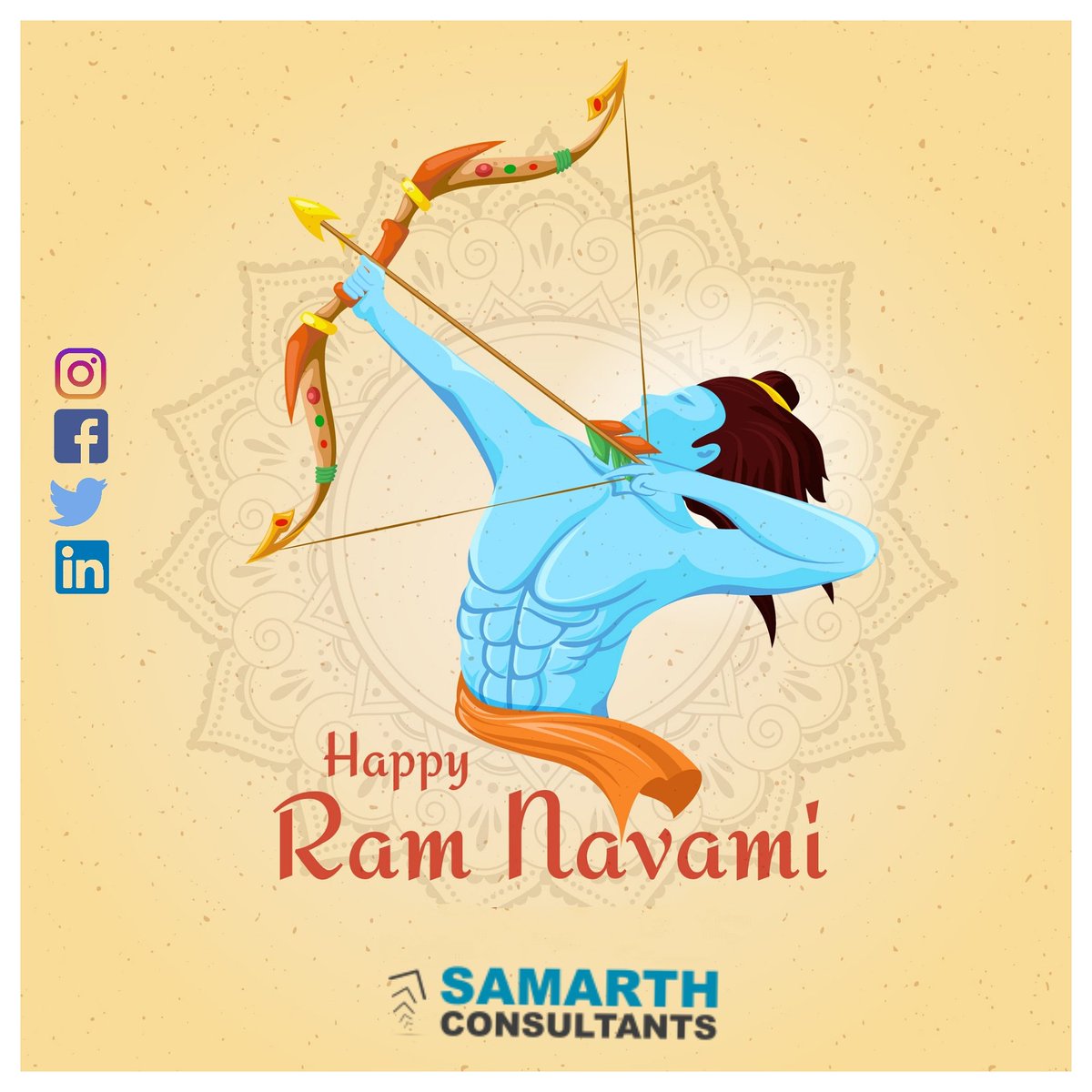 SamarthConsults's tweet photo. On this Holy Occasion of Rama Navami, I am wishing that blessings of Shri Ram be with you. Your heart and home be filled with happiness, peace and prosperity. Happy Ram Navami!
.
#ramnavmi #happyramnavami #festival #celebration #iso #certified #isocertification #isoaudit https://t.co/TIlhBNc76K