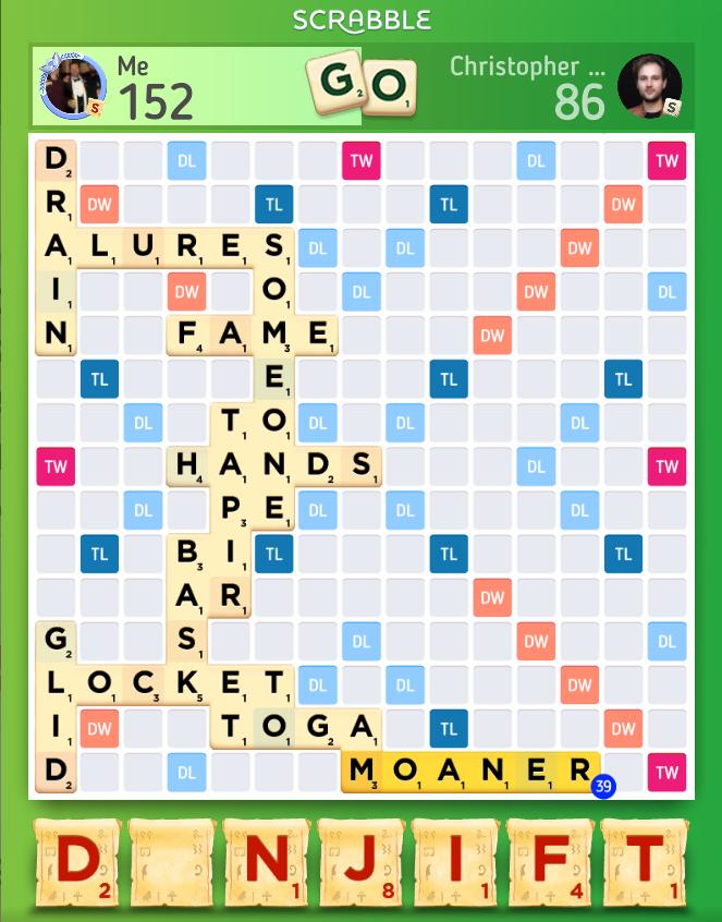 TheRealMaccyT's tweet photo. Check out my Scrabble GO board! https://t.co/zPLYsJNMk5 https://t.co/6JliVxf0i0