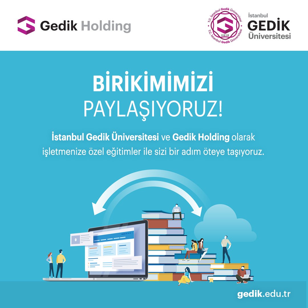 igunsem's tweet photo. İstanbul Gedik Üniversitesi ve Gedik Holding olarak, elde ettiğimiz bütün birikimlerimizi sizler için tasarlayacağımız eğitim süreçleriyle sizlerle paylaşıyoruz. Bunun için talep etmeniz yeter.
Detaylı bilgi için: 0531 892 03 58
#gedikedu #igünsem #igunsem https://t.co/tVbJC7c0UR