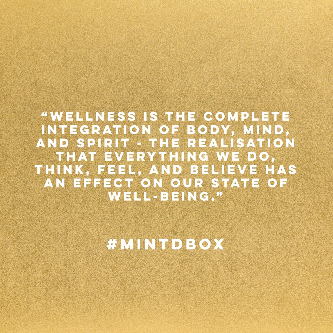 ✨🧡Wellness - Take care of you, body mind &amp; spirit 🧡✨ #MintdBox #Wellness