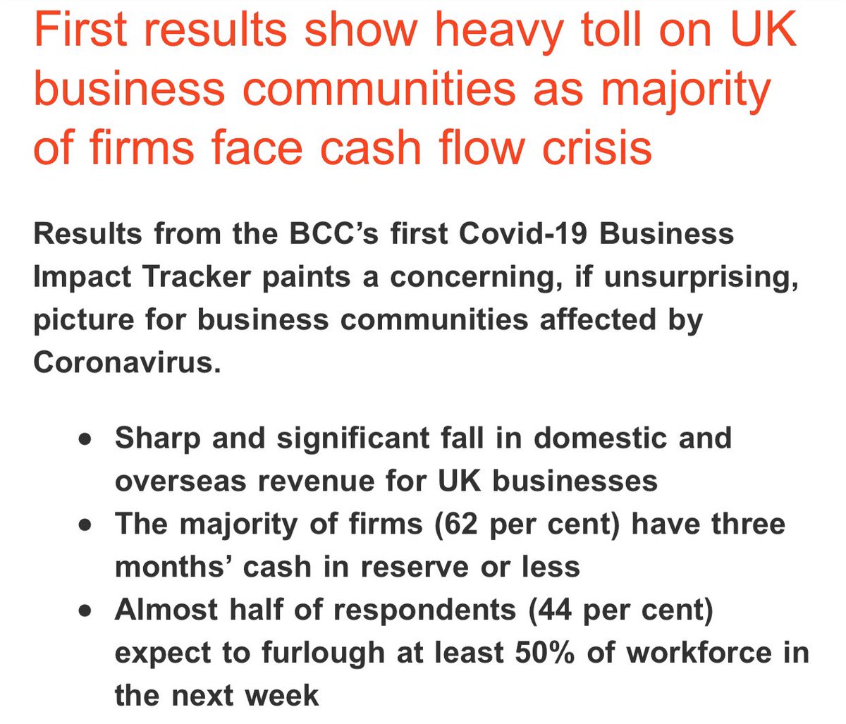 The  @britishchambers business survey is a timely - and incredibly useful - look at how firms are coping.