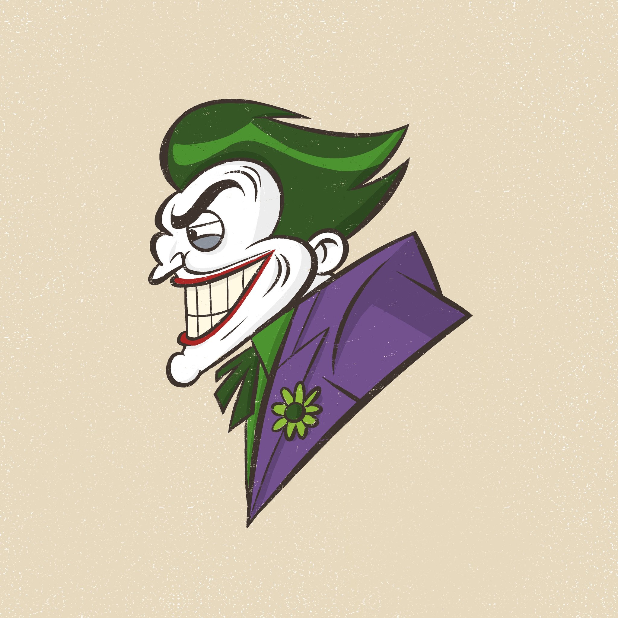 Pedro Demetriou 2 0 0 8 J O K E R As Cartoon Depictions Go I Do Quite Like This From The Batman Series The Brave And The Bold Illustration