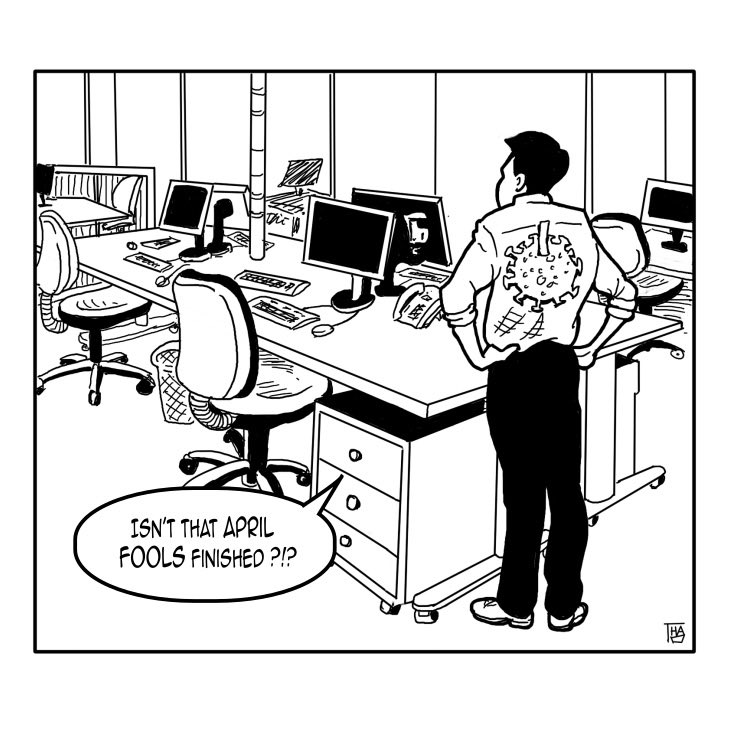 virtuallyt's tweet image. Are we collectively living a bad dream?
A bad hoax masterfully organized by some mysterious group.
A hidden camera orchestrated by a
 TV show.
The best jokes are the shortest.
Damn it, it's April 2 today!
We'll have to stop this April Fool…
#coronavirus