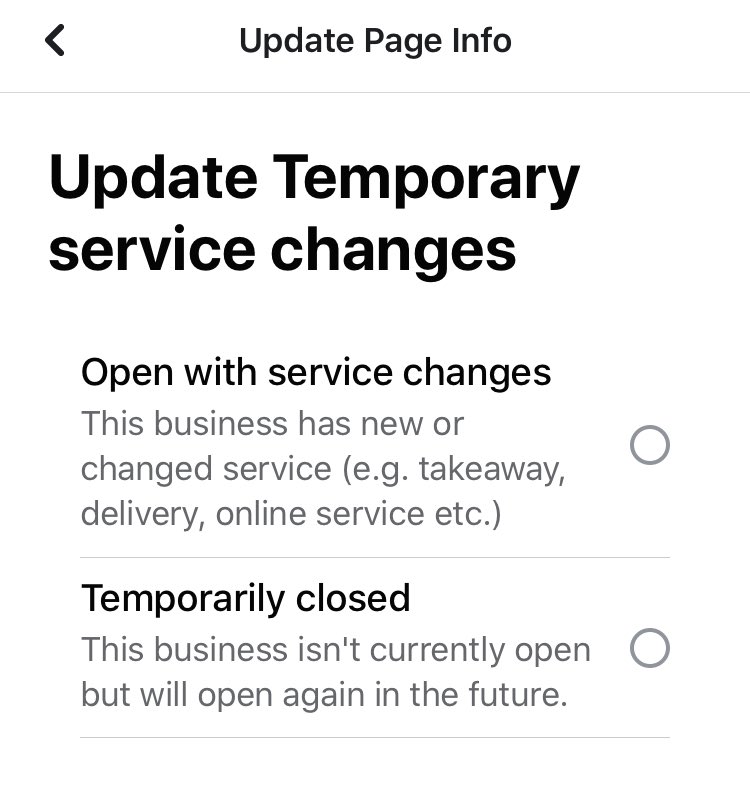 indiemk's tweet photo. Businesses who have changed their services to online trading (e.g. takeaway, deliveries, online services etc.) make sure you update your Facebook page (if you have one) to keep your customers updated 💚 (1/2) https://t.co/3TrF4Mzuu1
