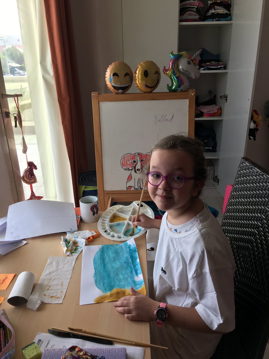 JPS_Year5's tweet photo. #JPS5A are still getting in the @JPS_Art #JPSArtsFest2020 spirit and creating their own masterpiece to show curiosity and discovery, at home! ##JPSCreativity https://t.co/XhW7SkmdLs